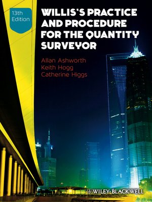 cover image of Willis's Practice and Procedure for the Quantity Surveyor